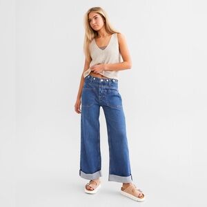 Free People We the Free Palmer Cuffed Jeans Sz25 Like new Firm price